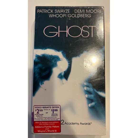 GHOST VHS, Patrick Swayze, Demi Moore, ©1990, 2 Academy Awards, Sealed New - Picture 1 of 6